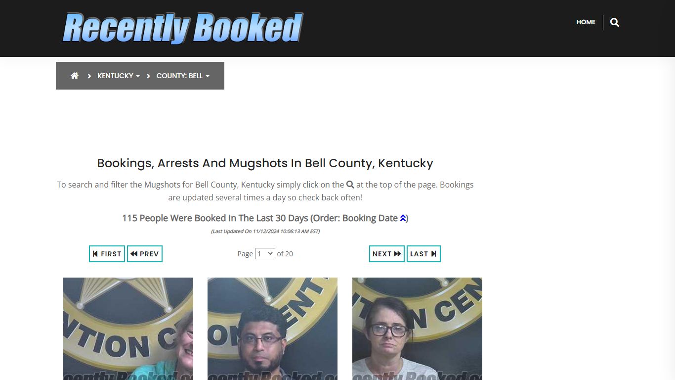 Bookings, Arrests and Mugshots in Bell County, Kentucky - Recently Booked